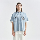 23SS 牛仔短袖衬衫
