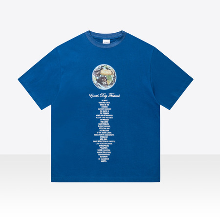 Vallarta Blue World Earth Day Themed Oversize T-shirt