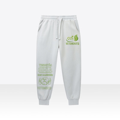 Environmental Protection Themed Elastic Waistband Jogger Sweatpants