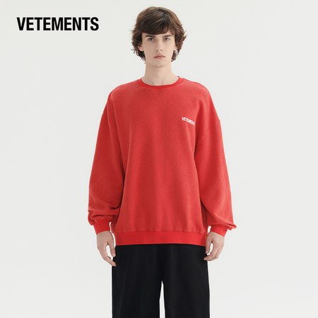 VETEMENTS 24SS New Pullover Sweatshirt Minimalist Printing